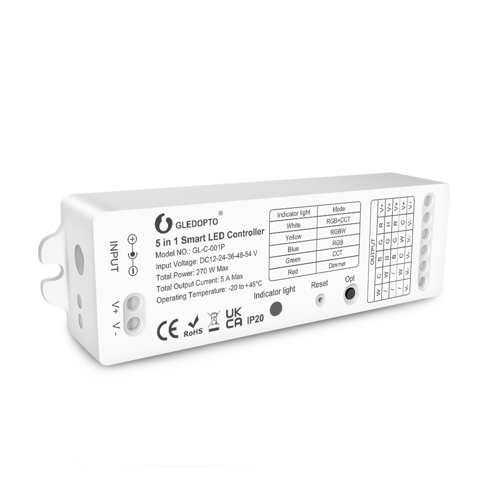 Zigbee 5In1 LED Light Controller Voice/APP/RF Remote Control Zigbee 5In1 LED Light Controller Voice/APP/RF Remote Control